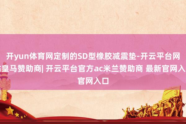开yun体育网定制的SD型橡胶减震垫-开云平台网站皇马赞助商| 开云平台官方ac米兰赞助商 最新官网入口