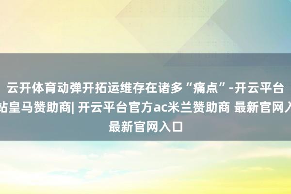 云开体育动弹开拓运维存在诸多“痛点”-开云平台网站皇马赞助商| 开云平台官方ac米兰赞助商 最新官网入口